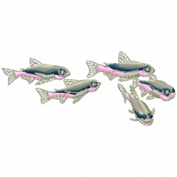 Fishes Embroidery Design 4 Fishes Embroidery Design 4